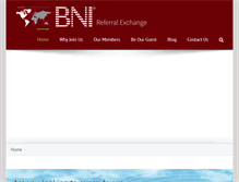 Tablet Screenshot of bnireferralexchange.com